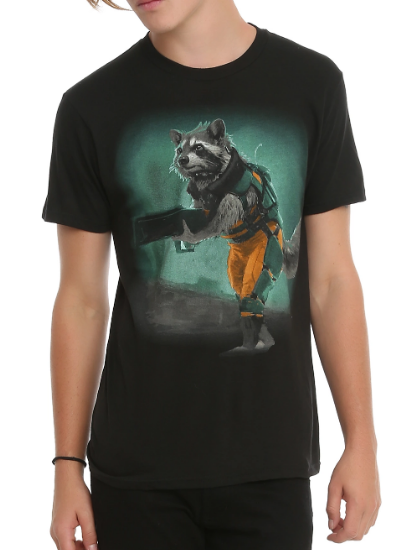 rocket raccoon t shirt